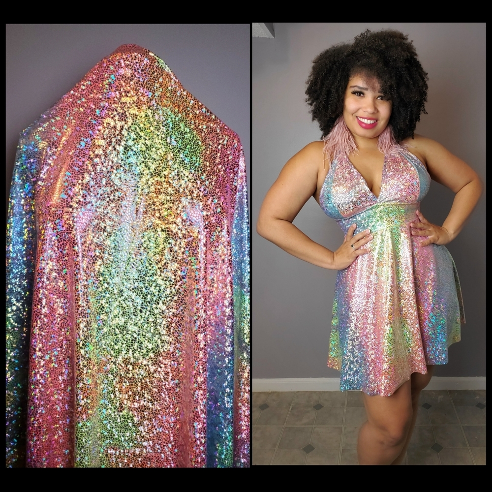 Shimmer Holographic Dress